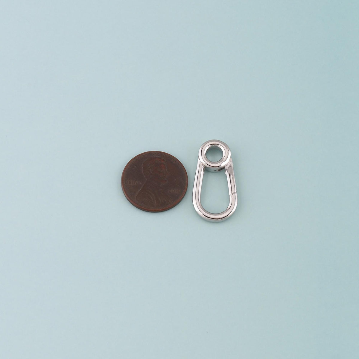 18K Gold Filled Oval Carabiner Clasp,Carabiner Lock Connector,Spring Push Gate for DIY Jewelry Finding Necklace Bracelet