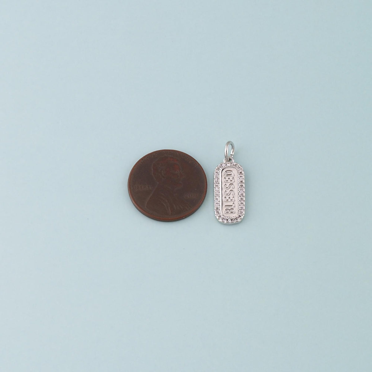 18K Gold Filled Hand CZ Charm Pendant for Jewelry Making