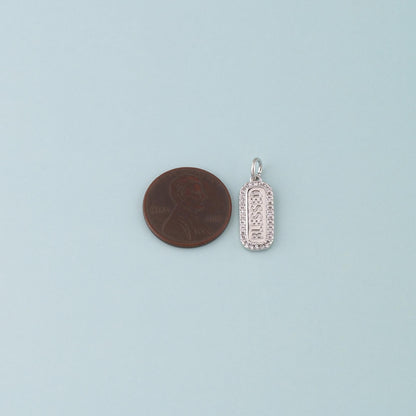 18K Gold Filled Hand CZ Charm Pendant for Jewelry Making