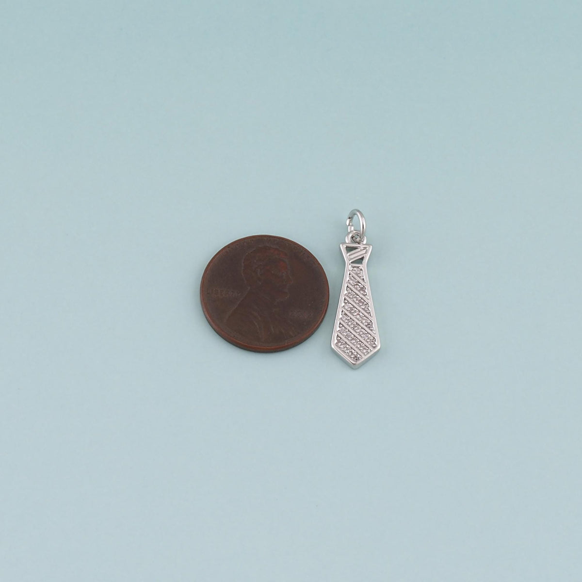 18K Gold Filled Hand CZ Charm Pendant for Jewelry Making