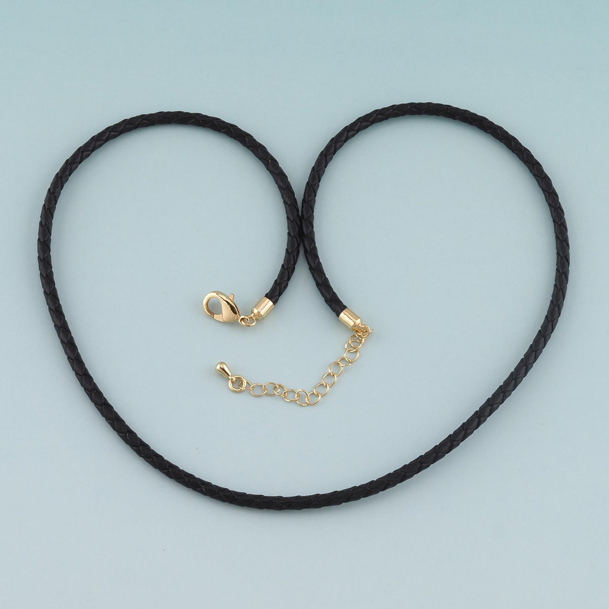 18k Gold Filled Leather Necklace Bracelet for DIY Jewelry Making Supply
