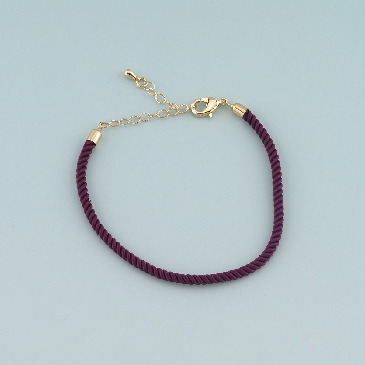 Gold Adjustable Braided rope,18K Gold Filled Braid Bracelet,Semi Finished Bracelets,Bracelets for Jewelry Making