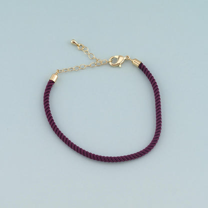 Gold Adjustable Braided rope,18K Gold Filled Braid Bracelet,Semi Finished Bracelets,Bracelets for Jewelry Making