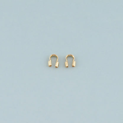 18K Gold Filled Horseshoe Tube Beads for Jewelry Making