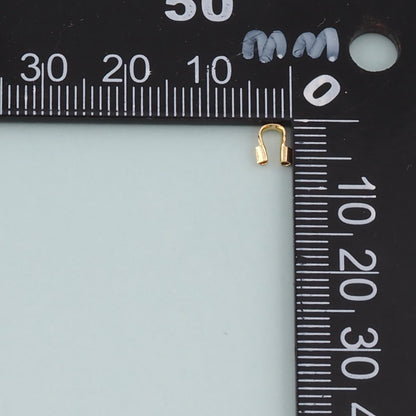 18K Gold Filled Horseshoe Tube Beads for Jewelry Making