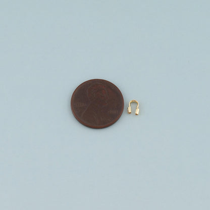 18K Gold Filled Horseshoe Tube Beads for Jewelry Making
