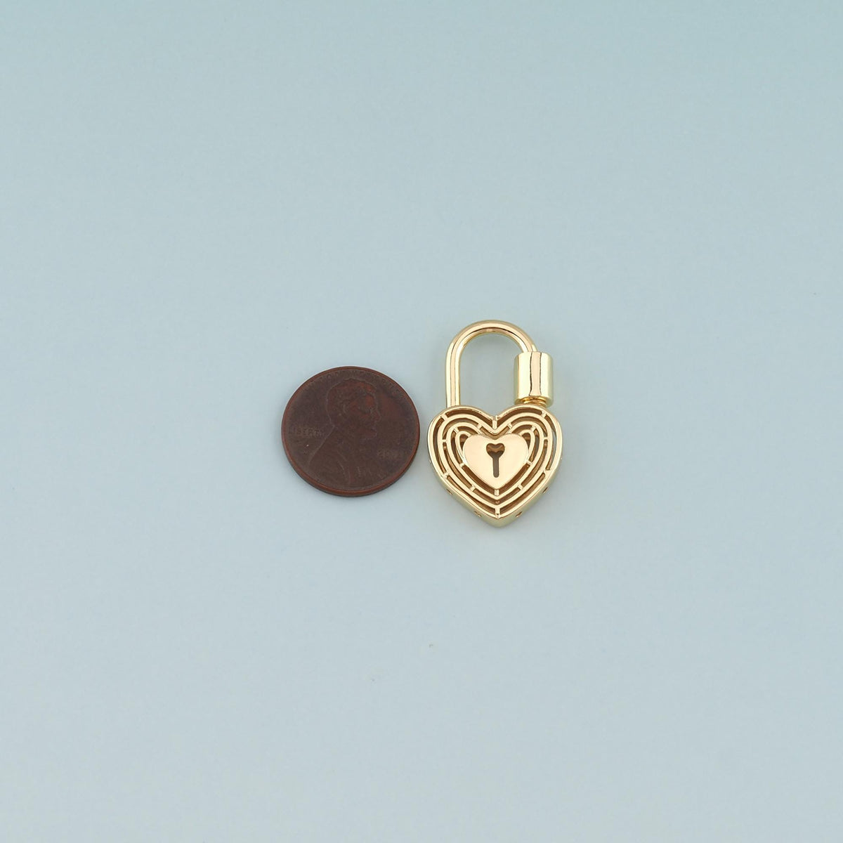 18K Gold Filled Heart Carabiner Clasp,Buckle Clasp,Carabiner Screw Clasp,Turnbuckle,for DIY Jewelry