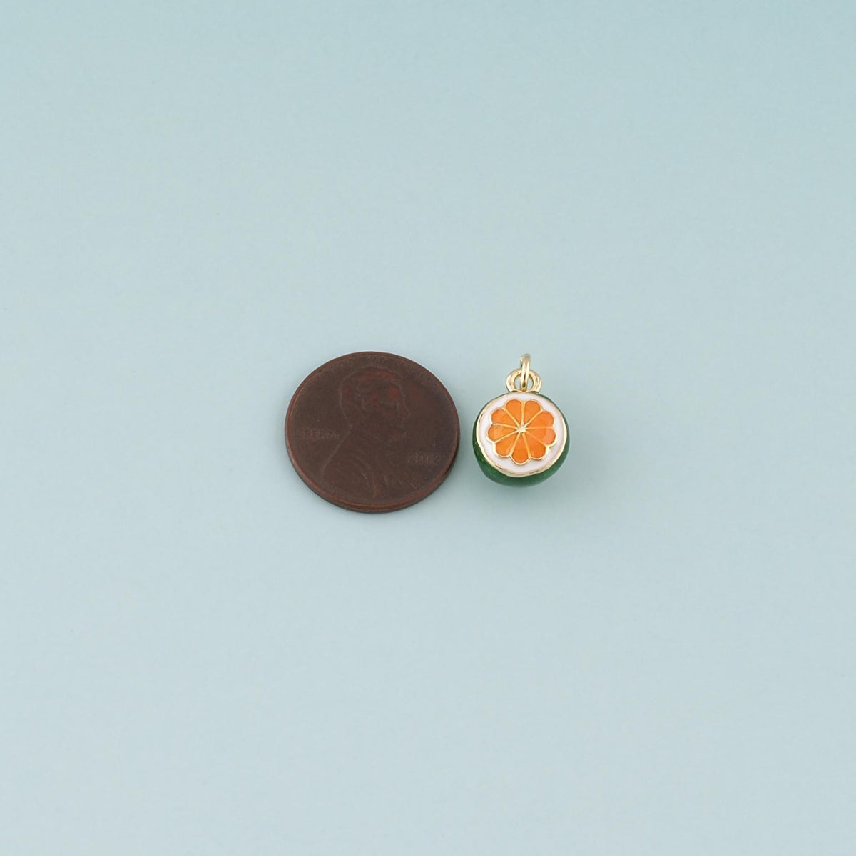 18K Gold Filled Enamel Charm Pendant for Jewelry Making
