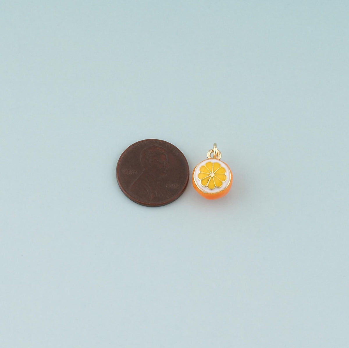 18K Gold Filled Enamel Charm Pendant for Jewelry Making