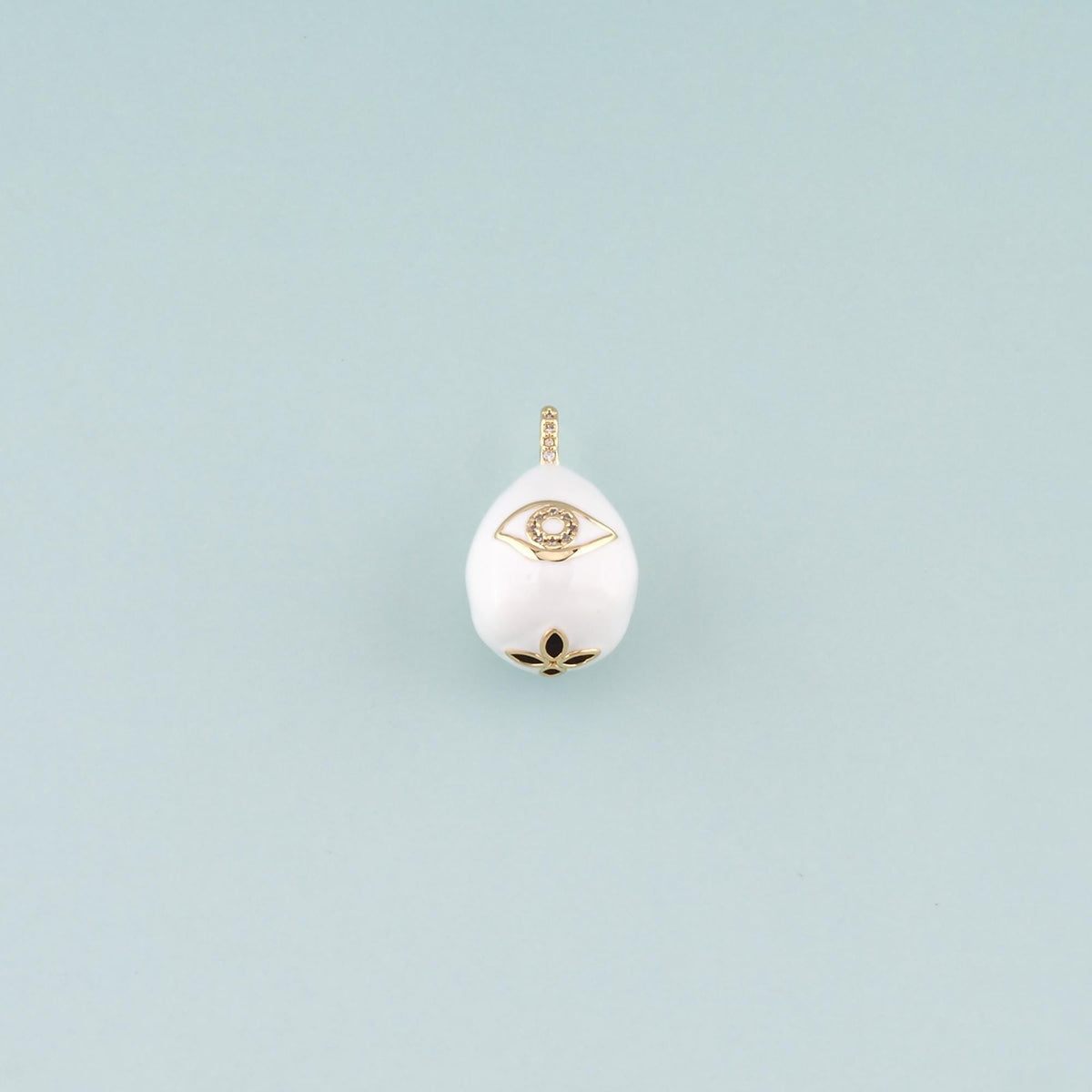 Gold Evil Eye Charms,18K Gold Filled Evil Eye Pendant,Enamel Eye Charm Bracelet Necklace for DIY Jewelry Making Supply