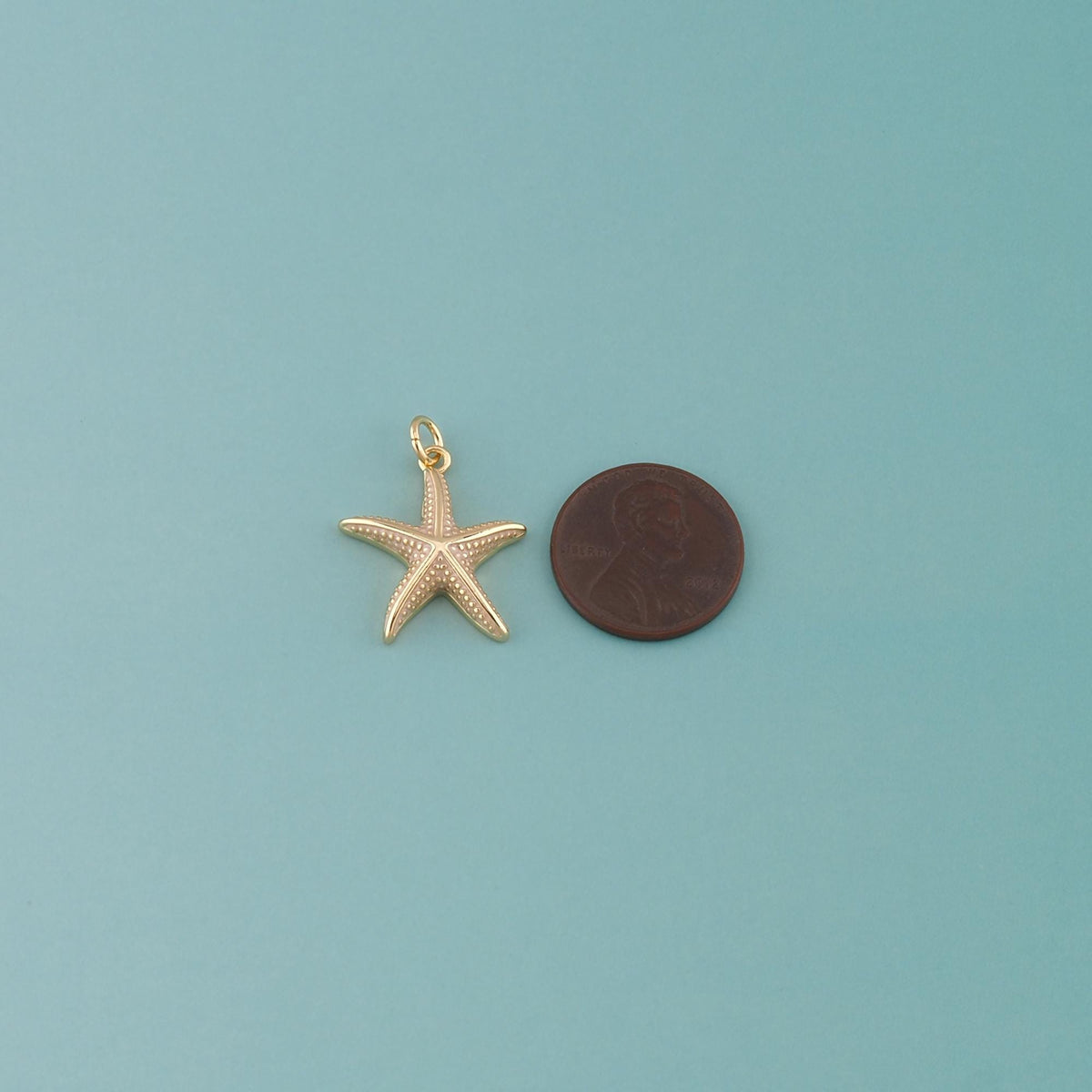 Gold Starfish Charms,18K Gold Filled Sea Star Pendant,Enamel Starfish Charm Bracelet Necklace for DIY Jewelry Making Supply