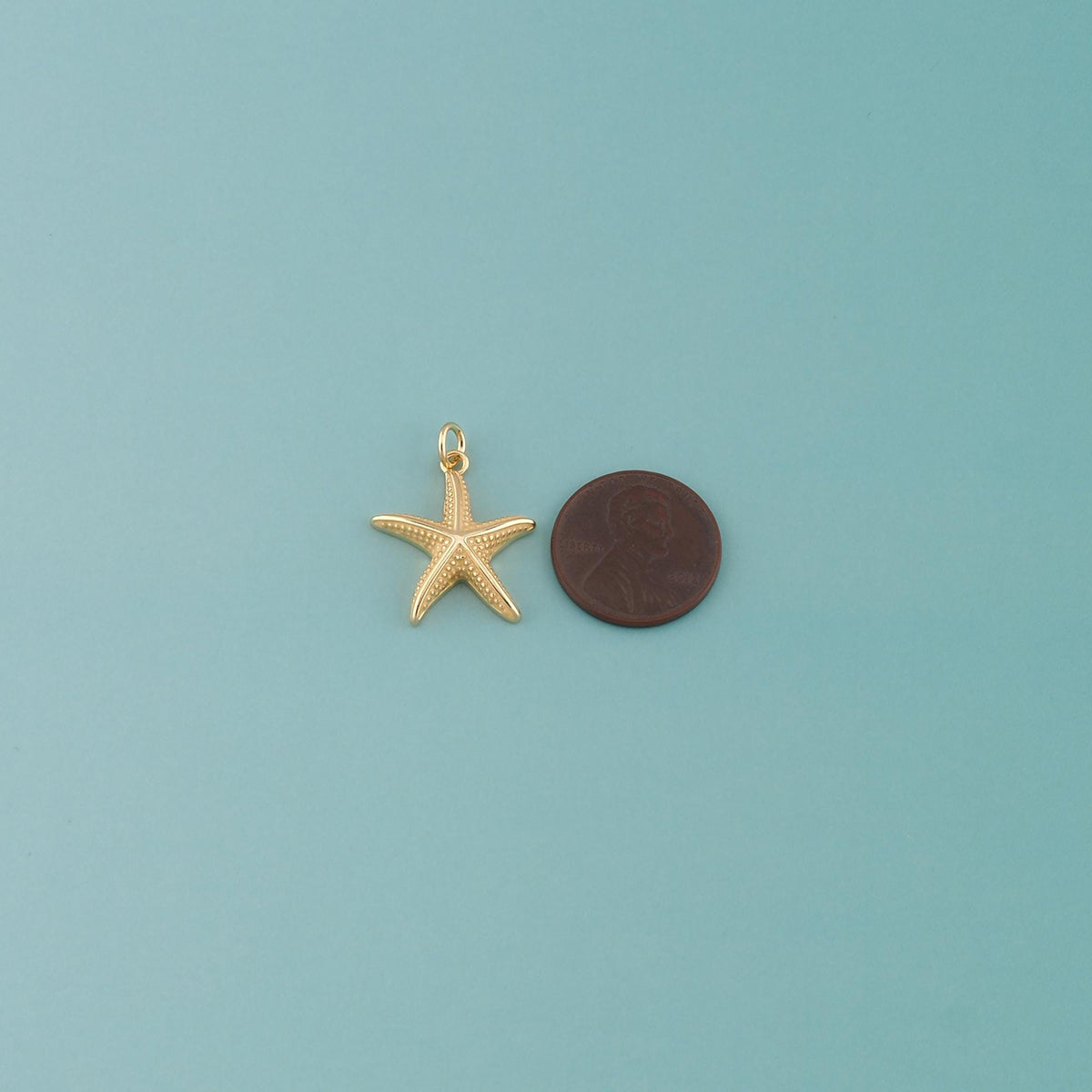 Gold Starfish Charms,18K Gold Filled Sea Star Pendant,Enamel Starfish Charm Bracelet Necklace for DIY Jewelry Making Supply
