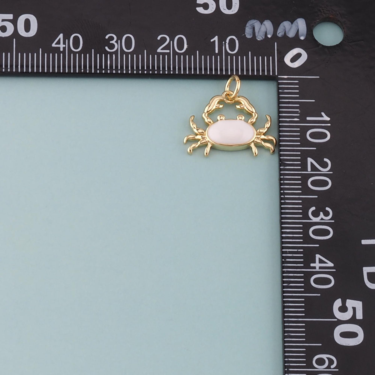 18K Gold Filled Hand Enamel Charm Pendant for Jewelry Making