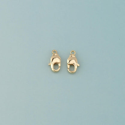 Gold Clasp,18K Gold Filled Lobster Clasp Gold Lobster Claw for DIY Jewelry Finding Necklace Bracelet