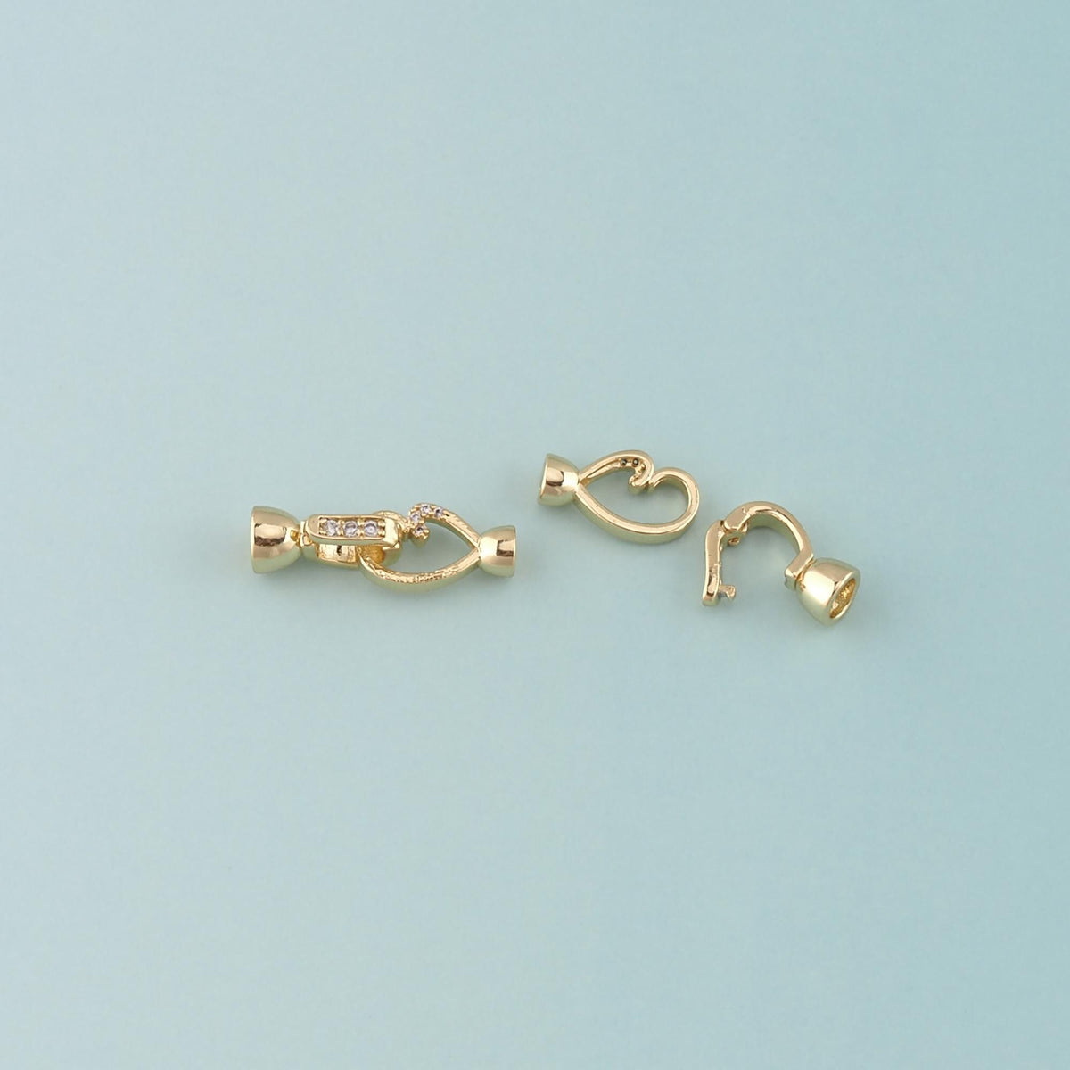 18K Gold Filled Heart Charm Pendant for Jewelry Making