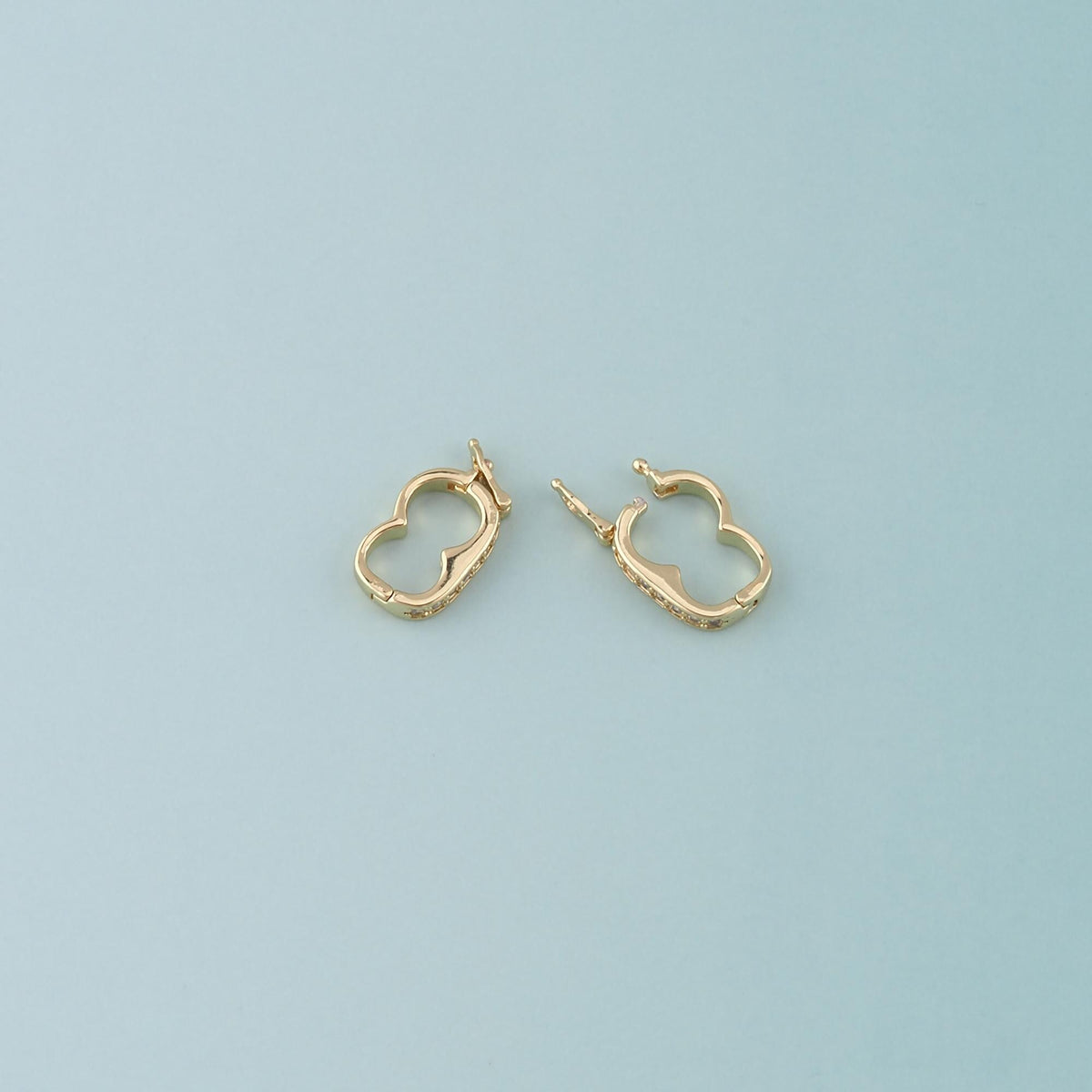 18k Gold Filled Oval Clasp,Shortener Enhancer Clasp for DIY Jewelry Finding Necklace Bracelet