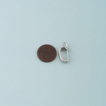 18K Gold Filled Oval Carabiner Clasp,Carabiner Lock Connector for DIY Jewelry Clasp Finding Necklace Bracelet