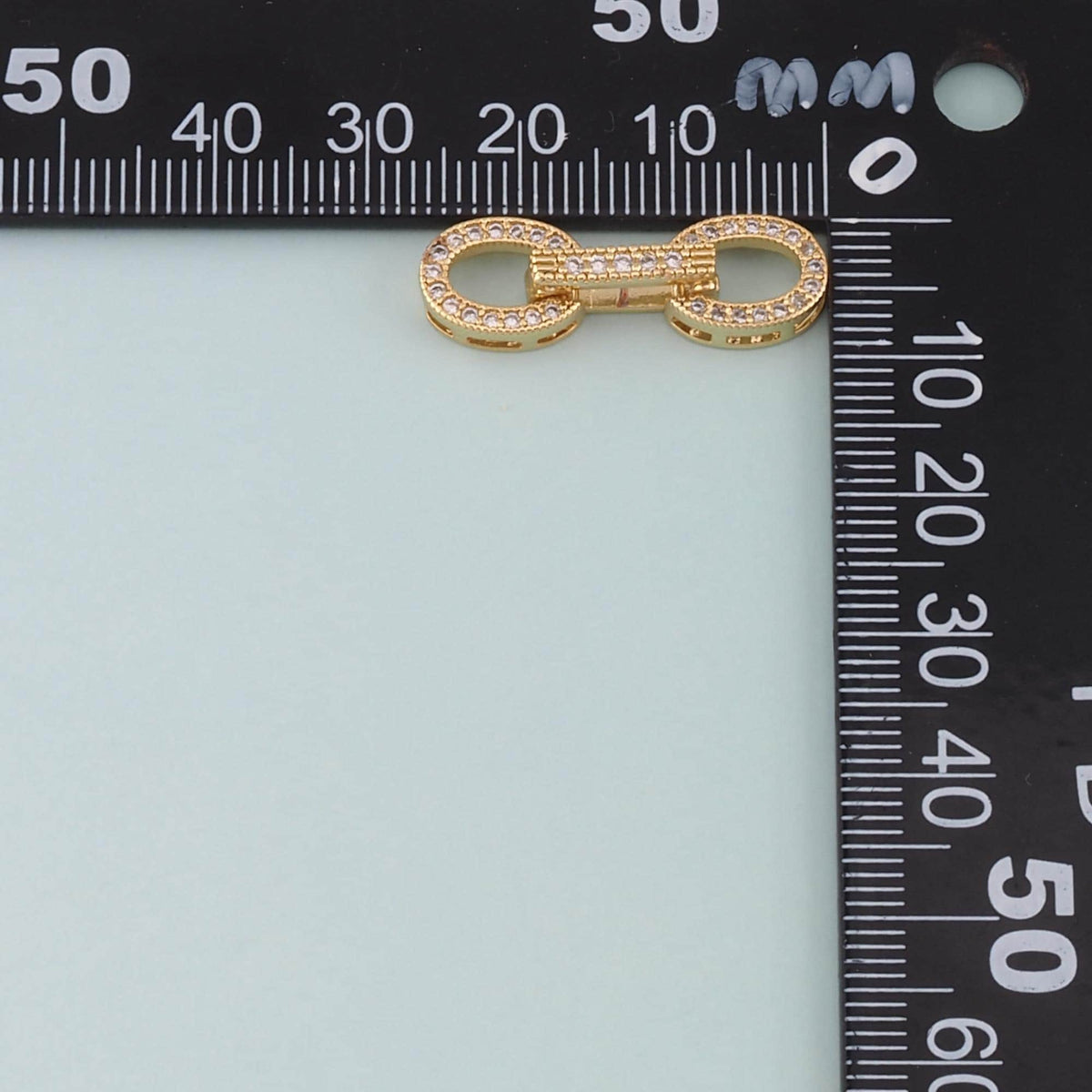 18K Gold Filled Oval Clasp,Carabiner Lock Connector for DIY Jewelry Finding Necklace Bracelet