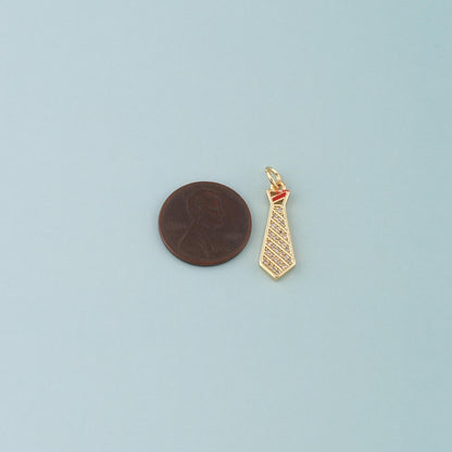 18K Gold Filled Hand Enamel Charm Pendant for Jewelry Making