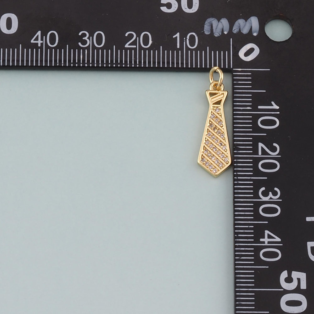 18K Gold Filled Hand CZ Charm Pendant for Jewelry Making