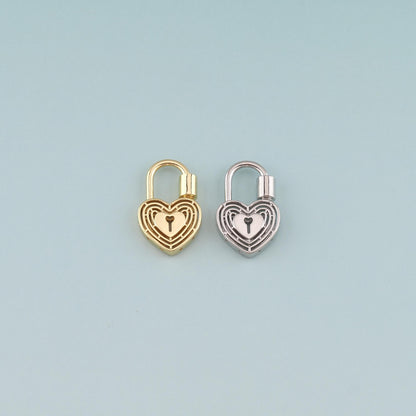 18K Gold Filled Heart Carabiner Clasp,Buckle Clasp,Carabiner Screw Clasp,Turnbuckle,for DIY Jewelry