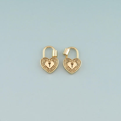 18K Gold Filled Heart Carabiner Clasp,Buckle Clasp,Carabiner Screw Clasp,Turnbuckle,for DIY Jewelry