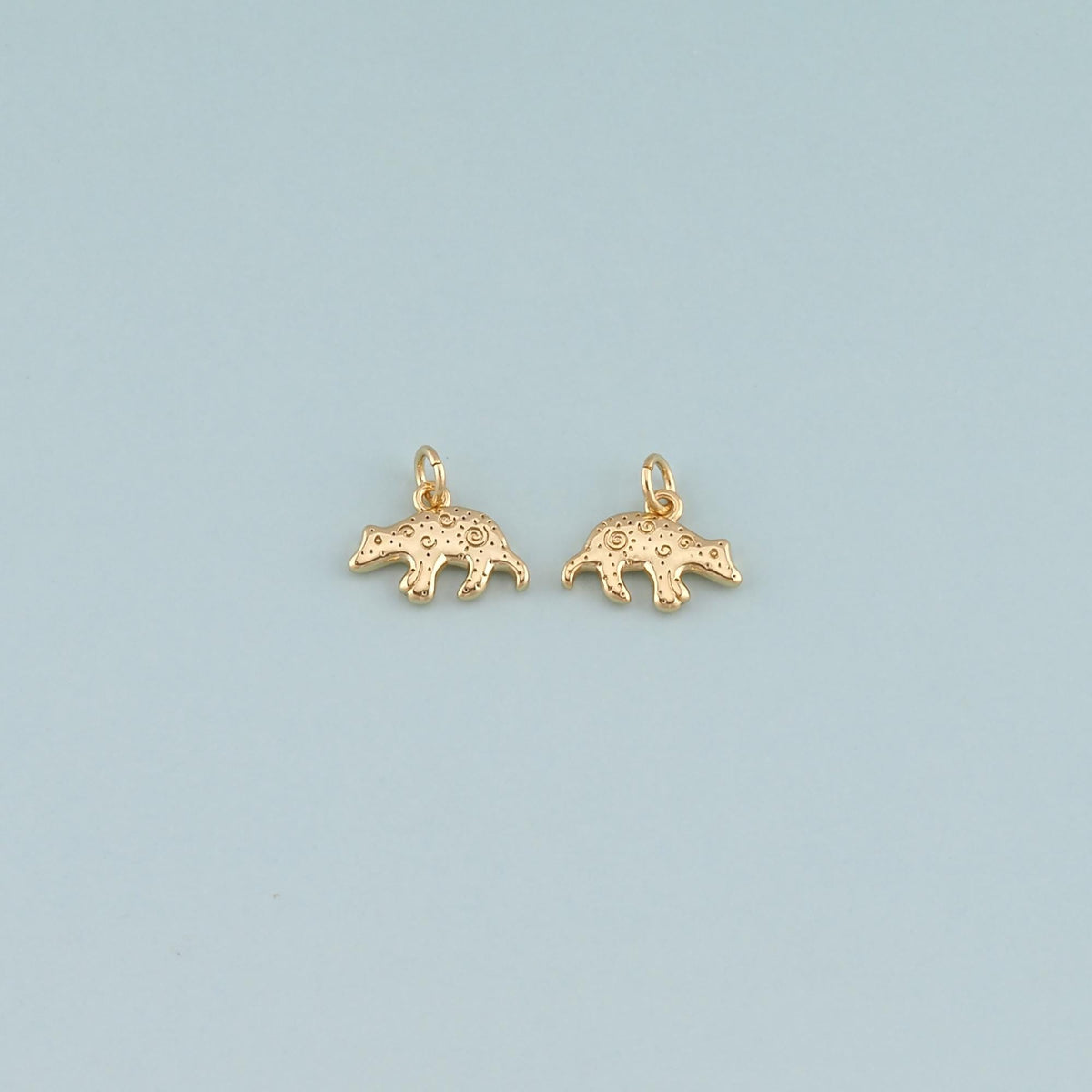 18K Gold Filled Hand CZ Charm Pendant for Jewelry Making