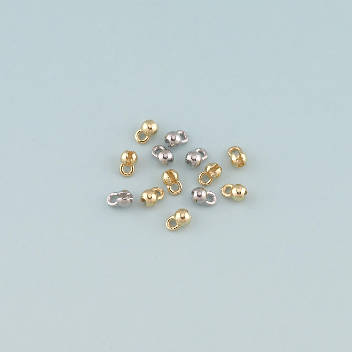 10pcs 18K Gold Filled Cover Beads ,Positioning Beads for DIY Jewelry Making Supply