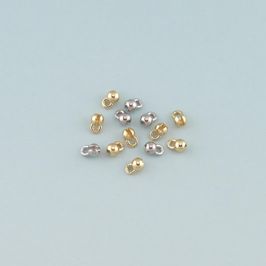 10pcs 18K Gold Filled Cover Beads ,Positioning Beads for DIY Jewelry Making Supply