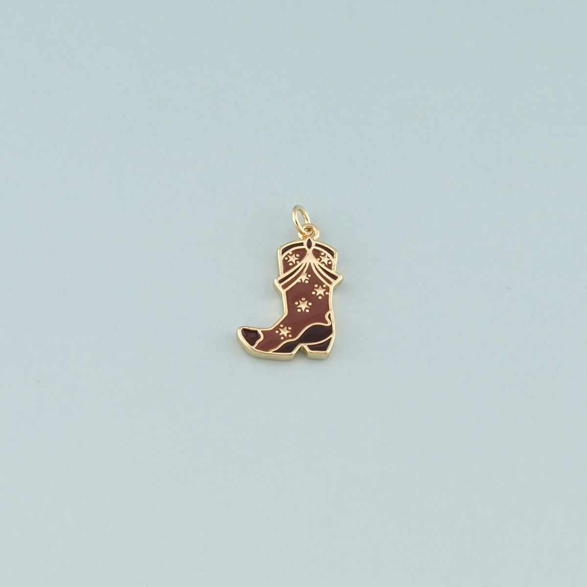 Gold Boots Charms,18K Gold Filled Boots Pendant,Enamel Cowboy Boots Charm Bracelet Necklace for DIY Jewelry Making Supply