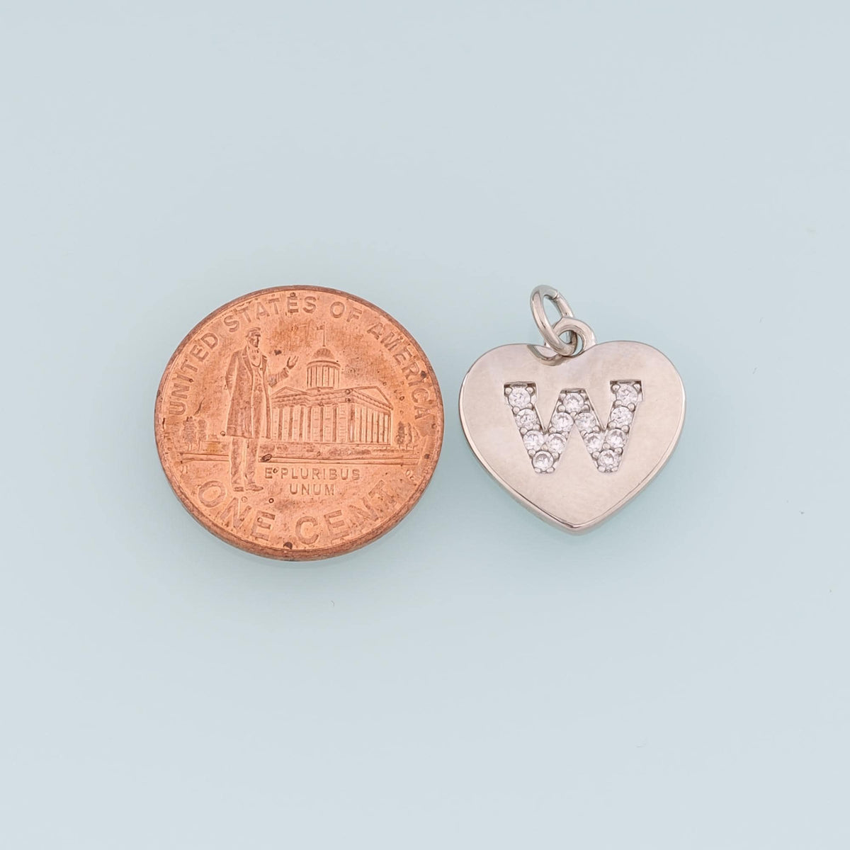 18K Gold Filled Heart Charm Pendant for Jewelry Making