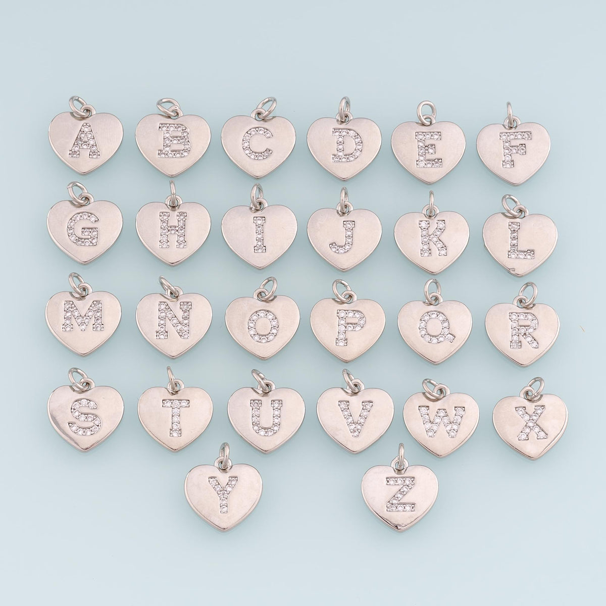 18K Gold Filled Heart Charm Pendant for Jewelry Making