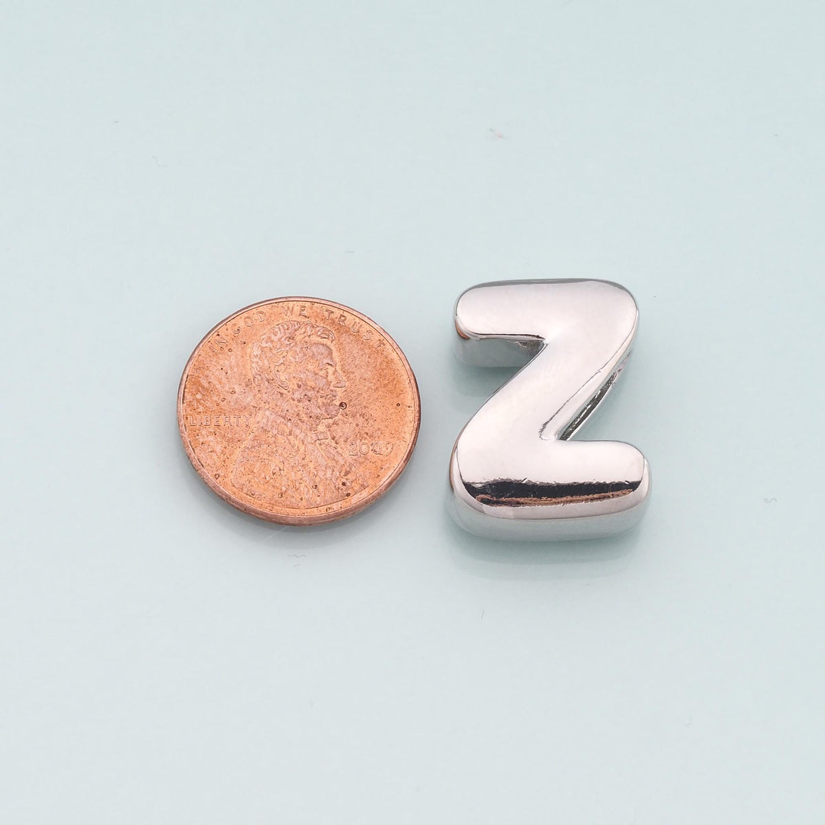 Cord Chubby Bubble Initial Letter Alphabet Bead,initial Charm Bracelet Necklace for DIY Jewelry Making Supply