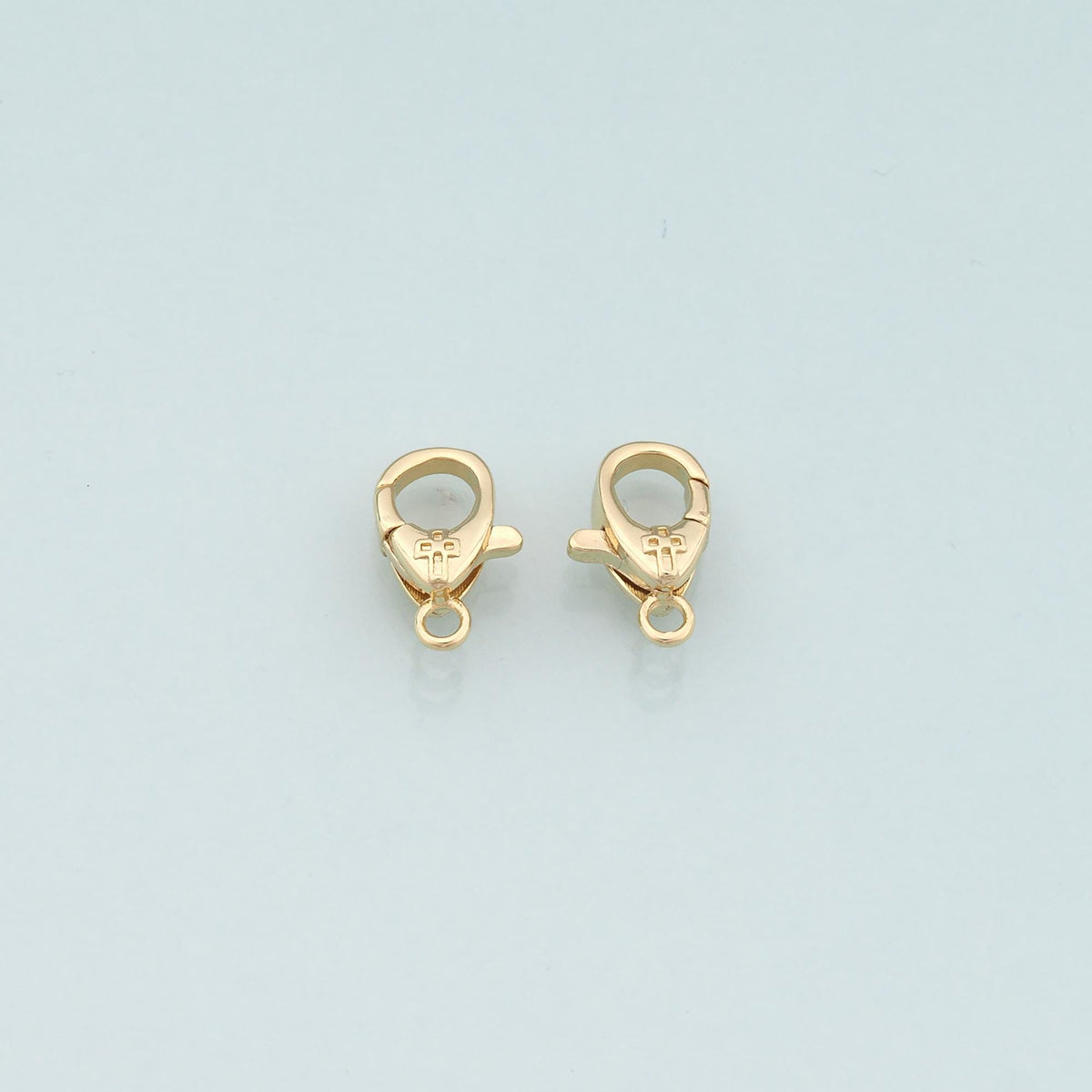 Gold Clasp,18K Gold Filled Cross Lobster Clasp Gold Lobster Claw for DIY Jewelry Finding Necklace Bracelet