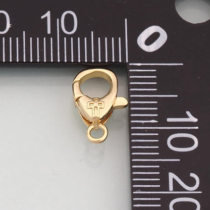 Gold Clasp,18K Gold Filled Cross Lobster Clasp Gold Lobster Claw for DIY Jewelry Finding Necklace Bracelet