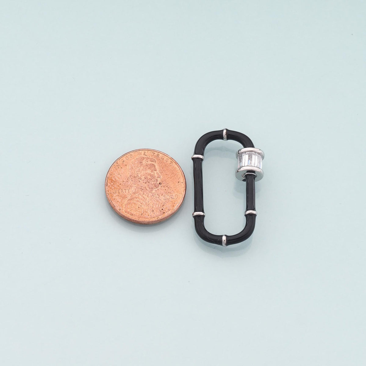 18K Gold Filled Enamel Oval Carabiner Clasp,Buckle Clasp,Carabiner Screw Clasp,Turnbuckle,for DIY Jewelry