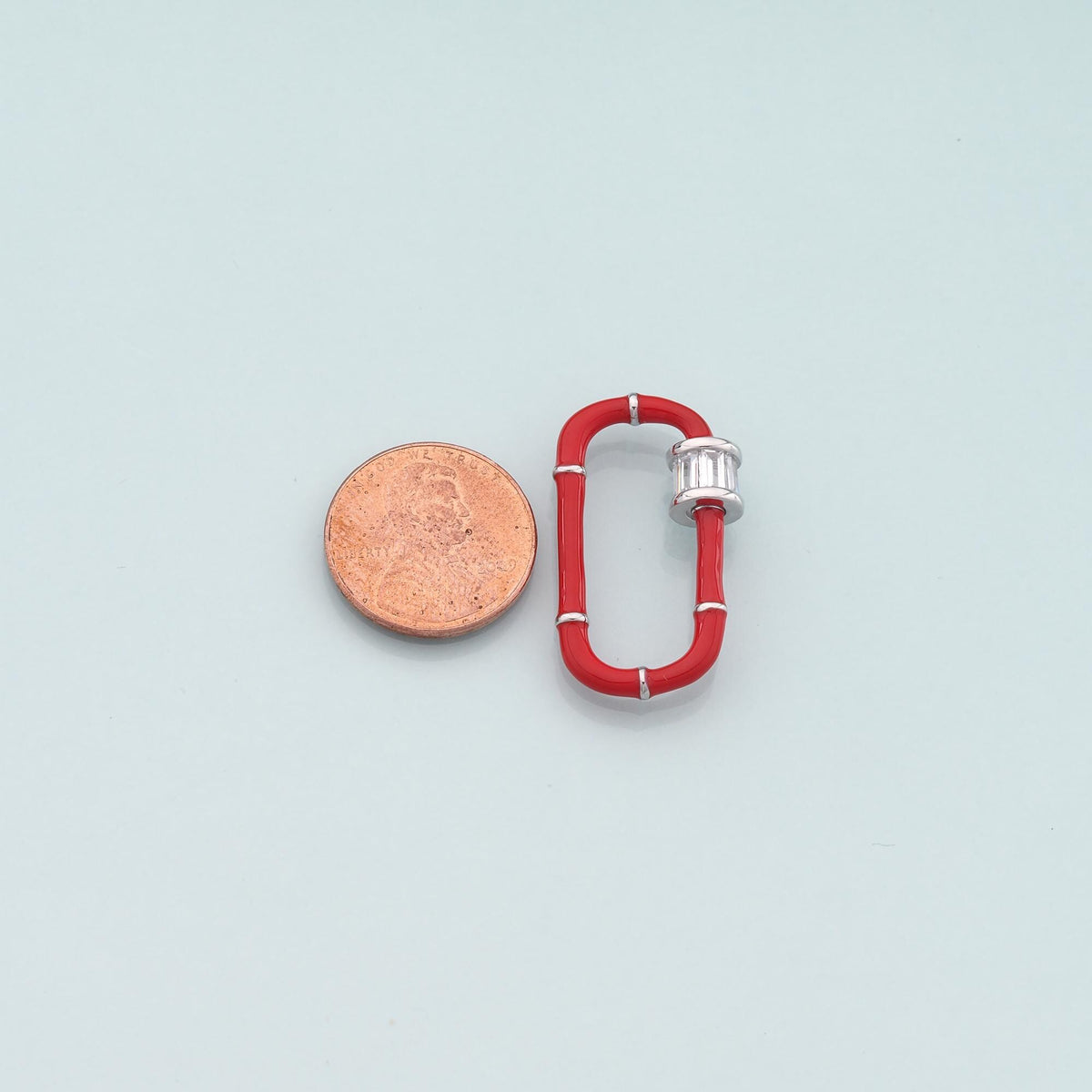 18K Gold Filled Enamel Oval Carabiner Clasp,Buckle Clasp,Carabiner Screw Clasp,Turnbuckle,for DIY Jewelry