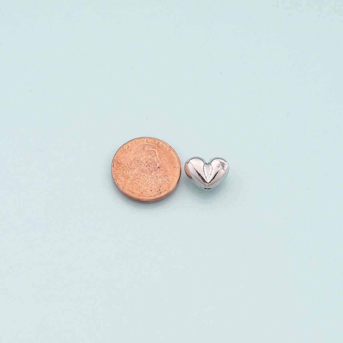 18K Gold Filled Heart Spacer Beads for Jewelry Making