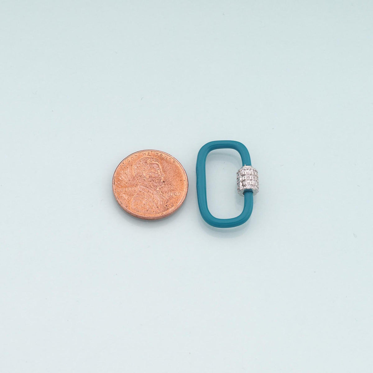 18K Gold Filled Enamel Oval Carabiner Clasp,Buckle Clasp,Carabiner Screw Clasp,Turnbuckle,for DIY Jewelry