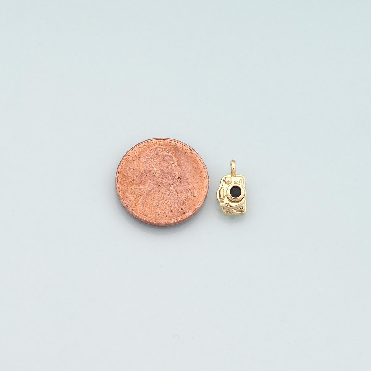 Gold Camera Charms,18K Gold Filled Camera Pendant,Camera Charm Bracelet Necklace for DIY Jewelry Making Supply