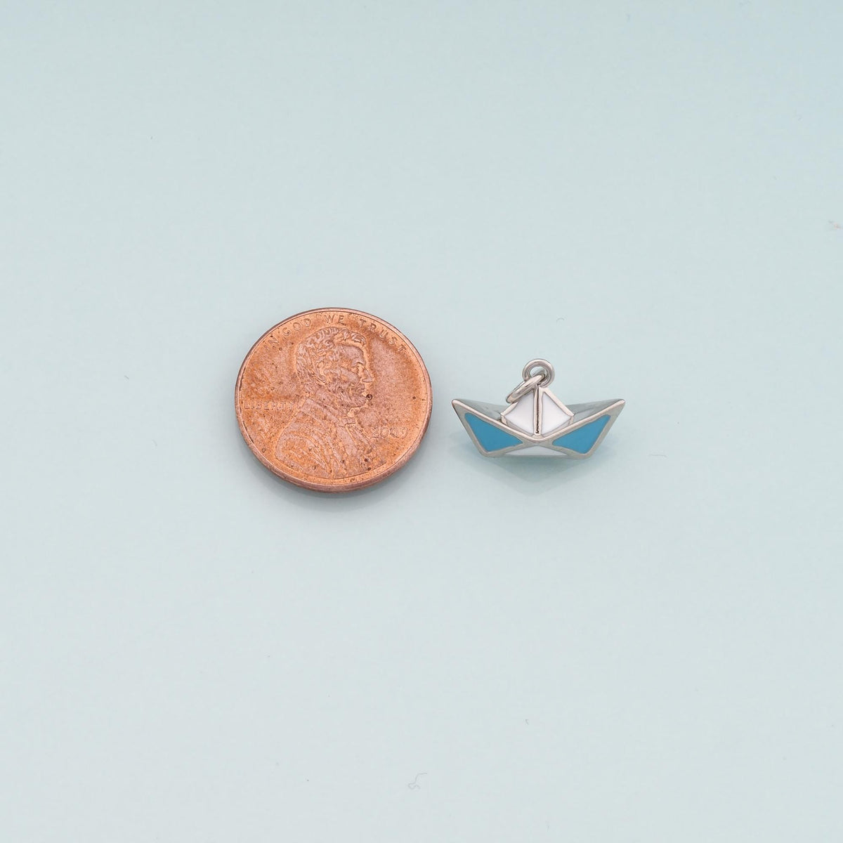 18K Gold Filled Hand Enamel Charm Pendant for Jewelry Making