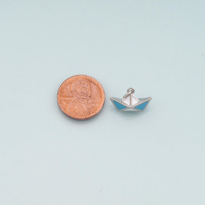 18K Gold Filled Hand Enamel Charm Pendant for Jewelry Making
