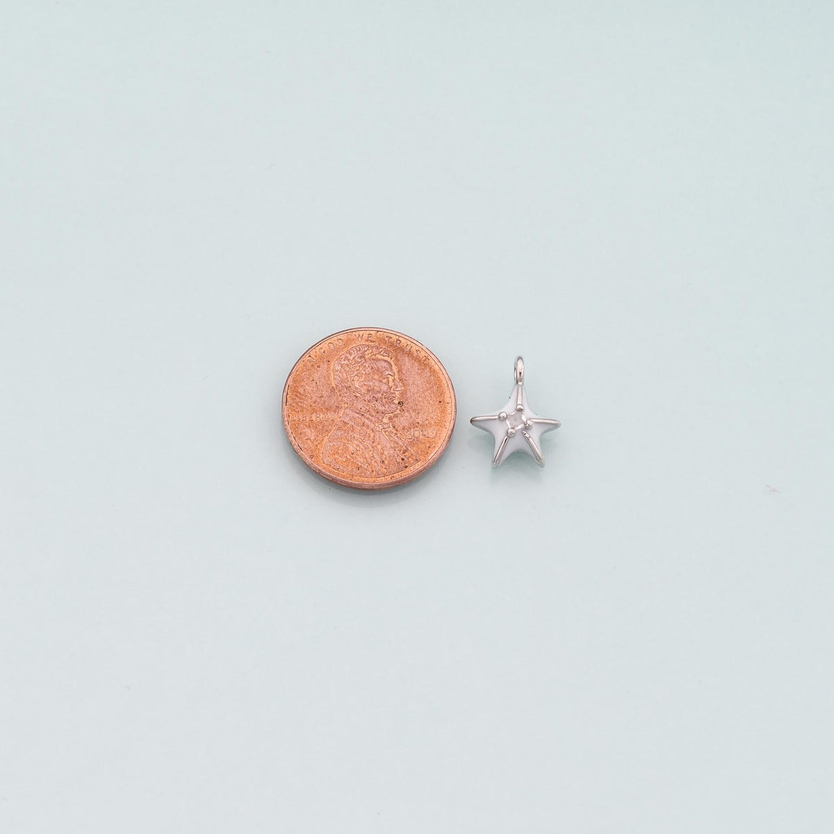 Gold Starfish Charms,18K Gold Filled Sea star Pendant,Enamel Starfish Charm Bracelet Necklace for DIY Jewelry Making Supply