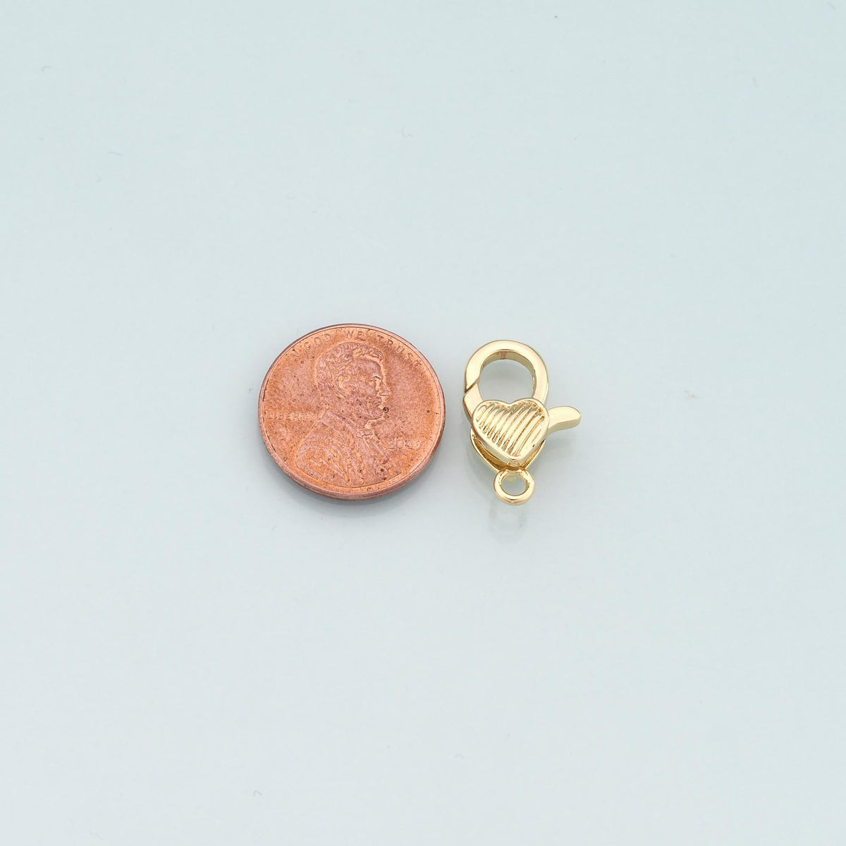 Gold Heart Clasp,18K Gold Filled Lobster Clasp Gold Lobster Claw for DIY Jewelry Finding Necklace Bracelet