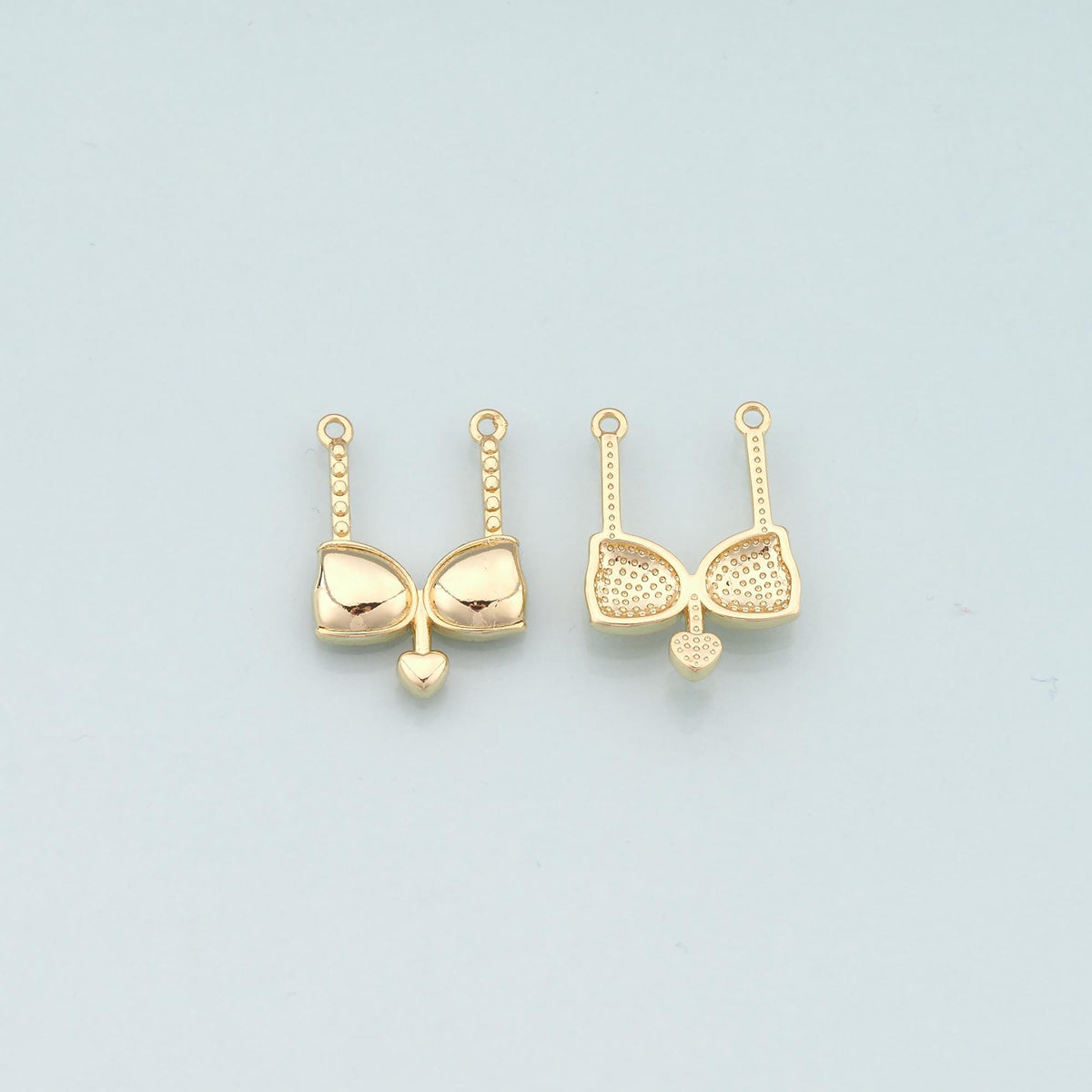 18K Gold Filled Bikini Pendant,Dainty Bikini Charm Bracelet Necklace for DIY Jewelry Making Supply