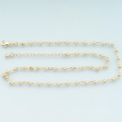 Gold Geometry Chain,18K Gold Filled Geometry for Necklace Bracelet DIY Jewelry Making Supply