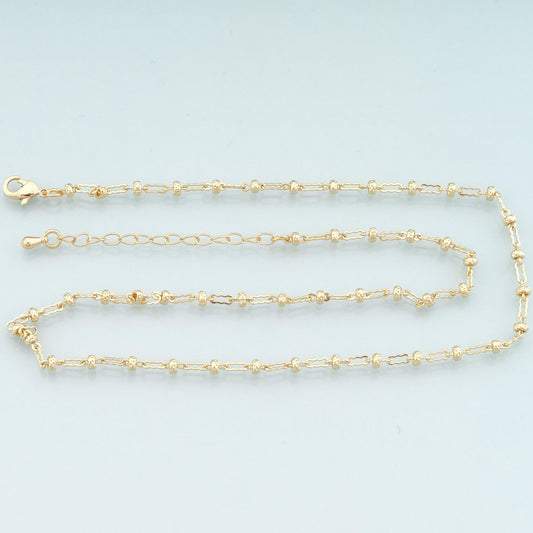 Gold Geometry Chain,18K Gold Filled Geometry for Necklace Bracelet DIY Jewelry Making Supply