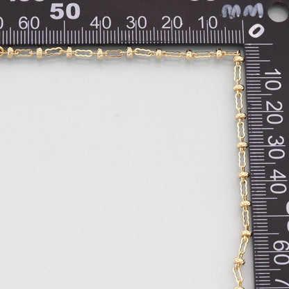 Gold Geometry Chain,18K Gold Filled Geometry for Necklace Bracelet DIY Jewelry Making Supply