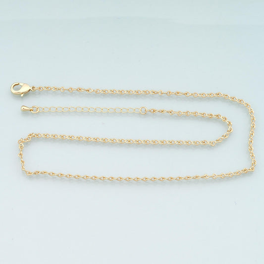 Gold Geometry Chain,18K Gold Filled Geometry for Necklace Bracelet DIY Jewelry Making Supply