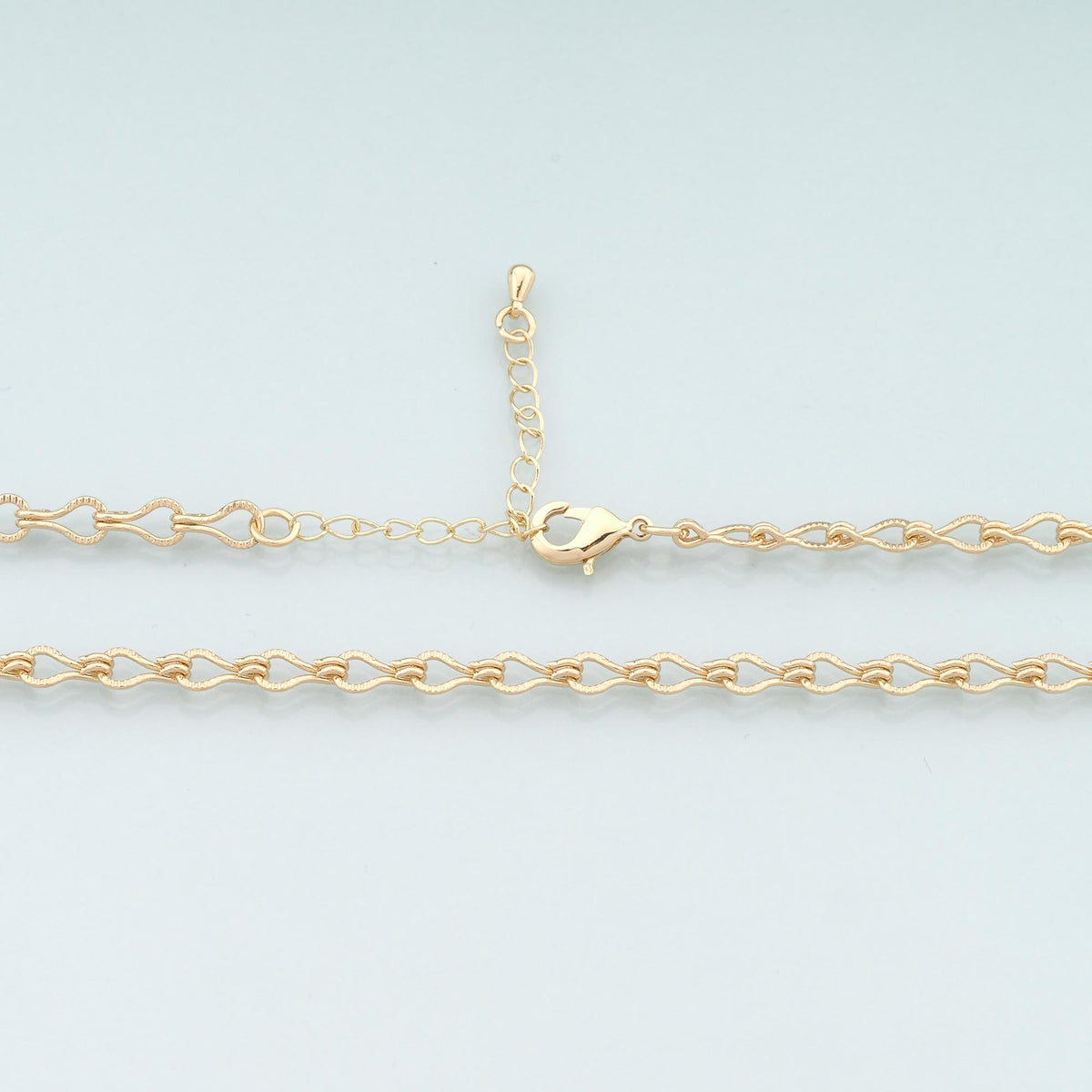 Gold Infinity Chain,18K Gold Filled Infinity for Necklace Bracelet DIY Jewelry Making Supply
